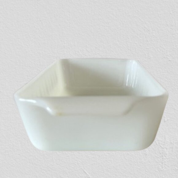 MCM Vintage Fire King Milk Glass Anchor Hocking Loaf & Custard Dish -  CIRCA 60s - Picture 6 of 16